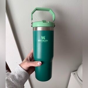 green stanley 30 oz iceflow tumbler